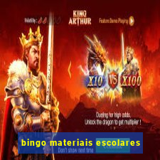 bingo materiais escolares