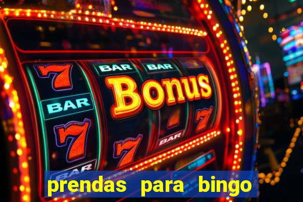 prendas para bingo de natal