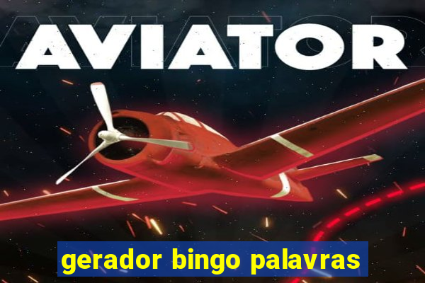 gerador bingo palavras