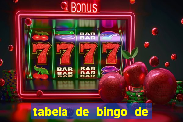 tabela de bingo de 1 a 100